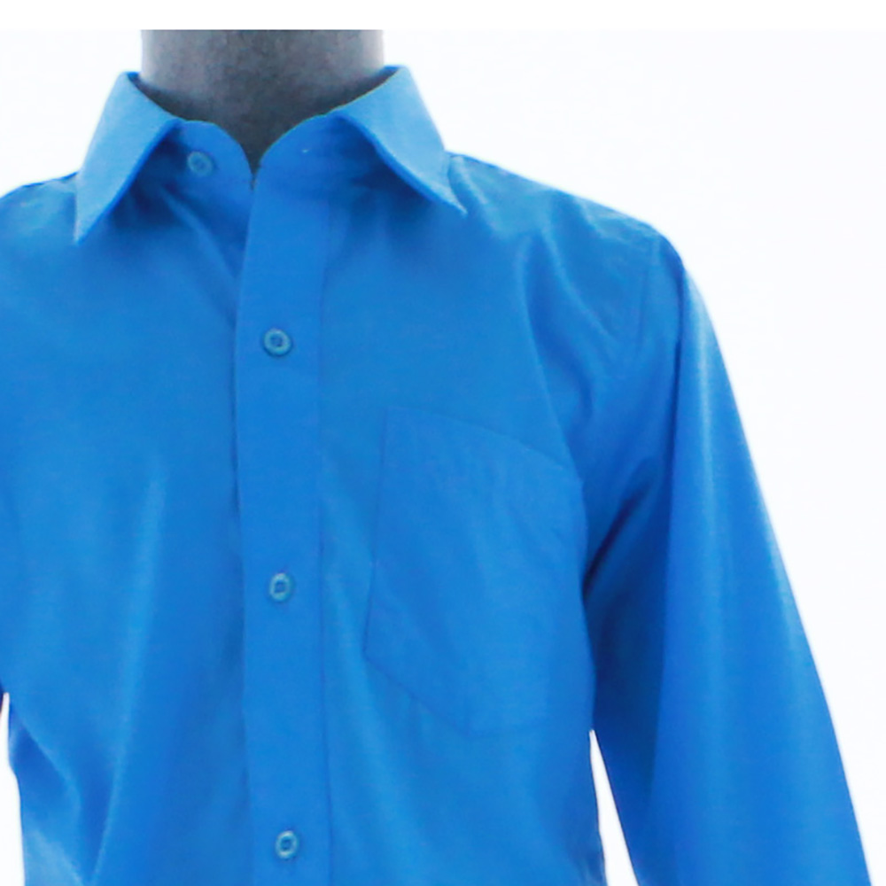 Camisa Azul Turquesa De Vestir para Niño Manga Larga 3610 2-18 Años..