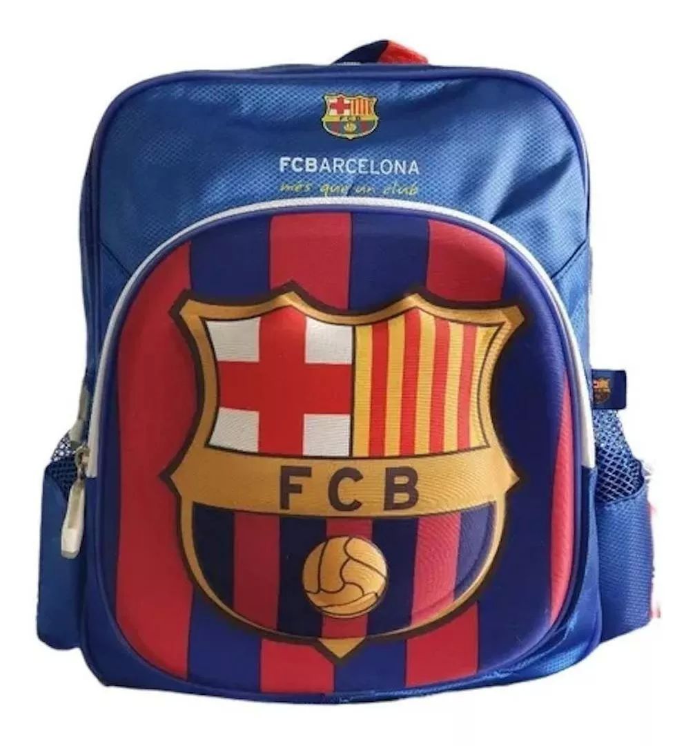 Mochila Futbol Barcelona Fc Niño Original Grande Sin Ruedas
