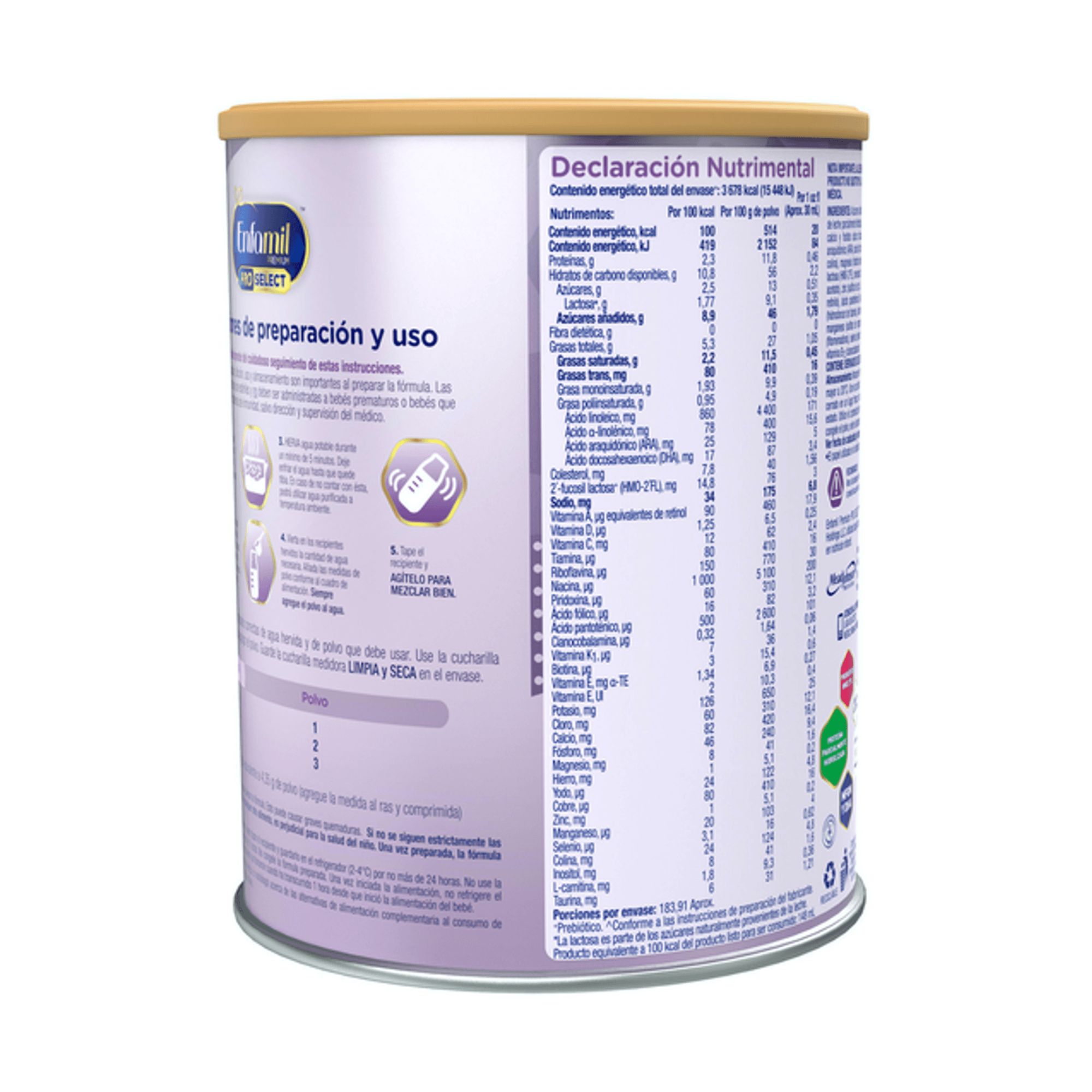 Fórmula Láctea 1 Bebés Enfamil Premium Confort 2 de 800g