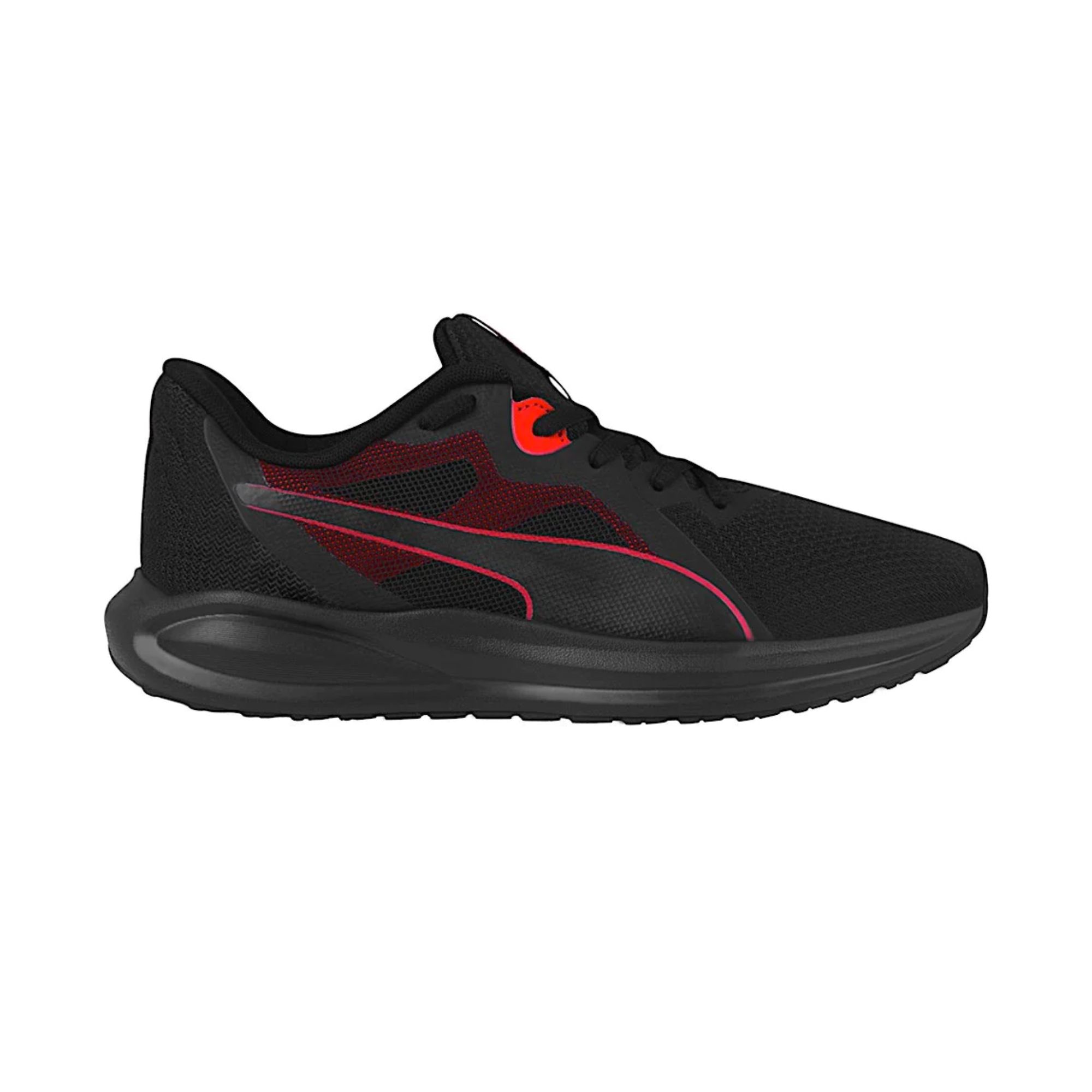 Tenis Puma Twitch Runner Negro con Rojo Hombre Originales 37628902