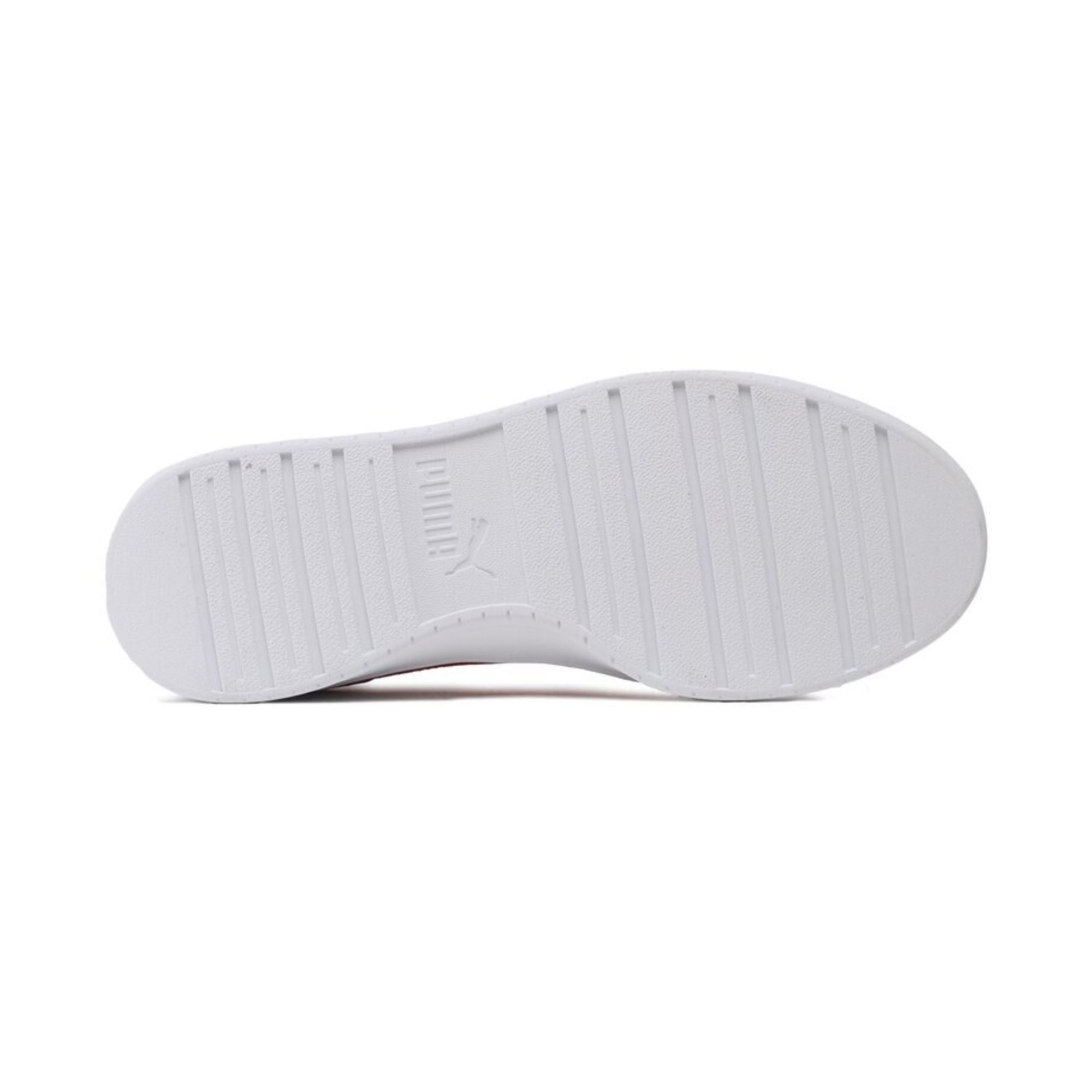 Tenis Puma Caven Low Blanco con Naranja Junior Originales 38205615
