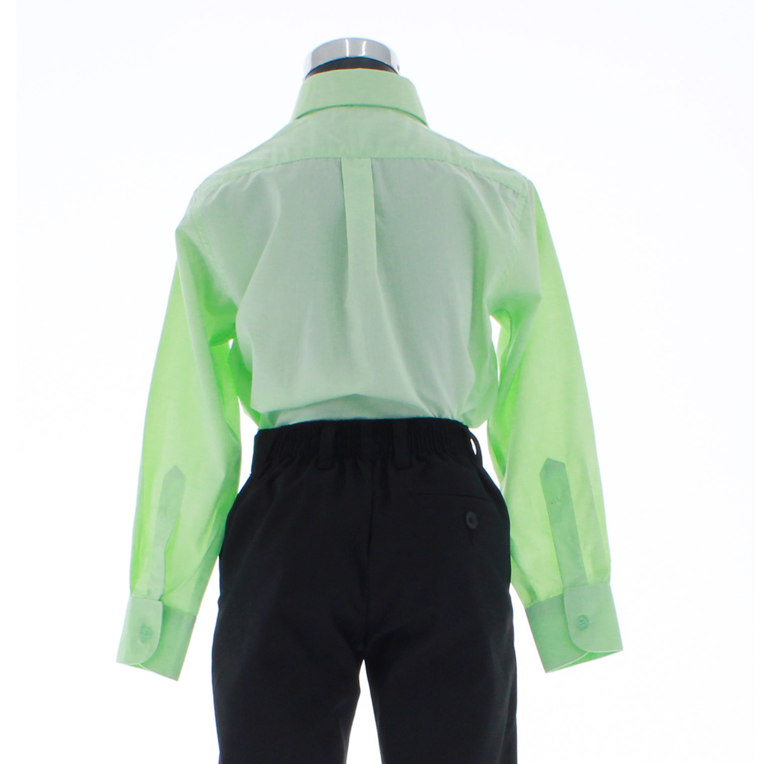 Camisa Verde Menta De Vestir para Niño Manga Larga 3615 2-18 Años..