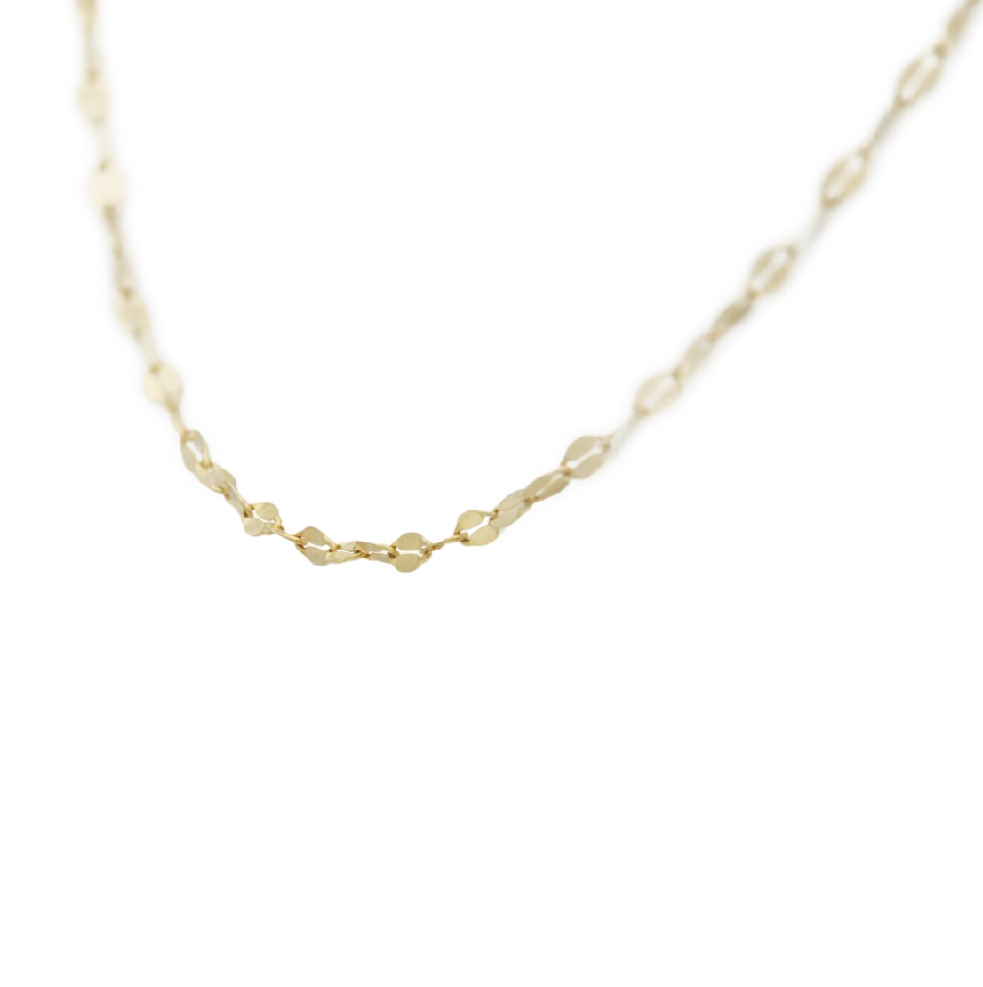 Cadena Grano De Café Oro 14 K. Oro Fino Joyería.