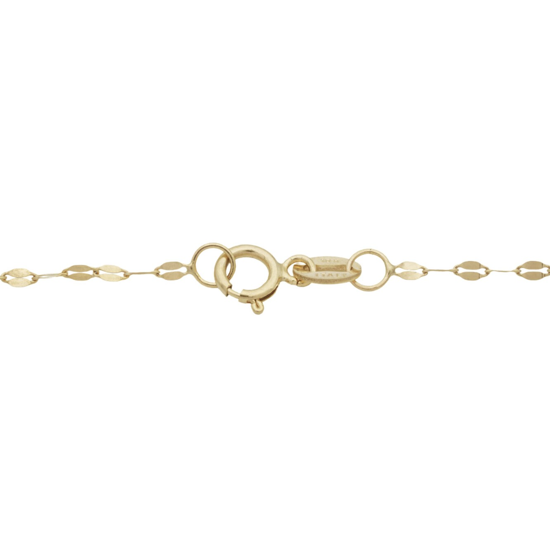 Cadena Grano De Café Oro 14 K. Oro Fino Joyería.
