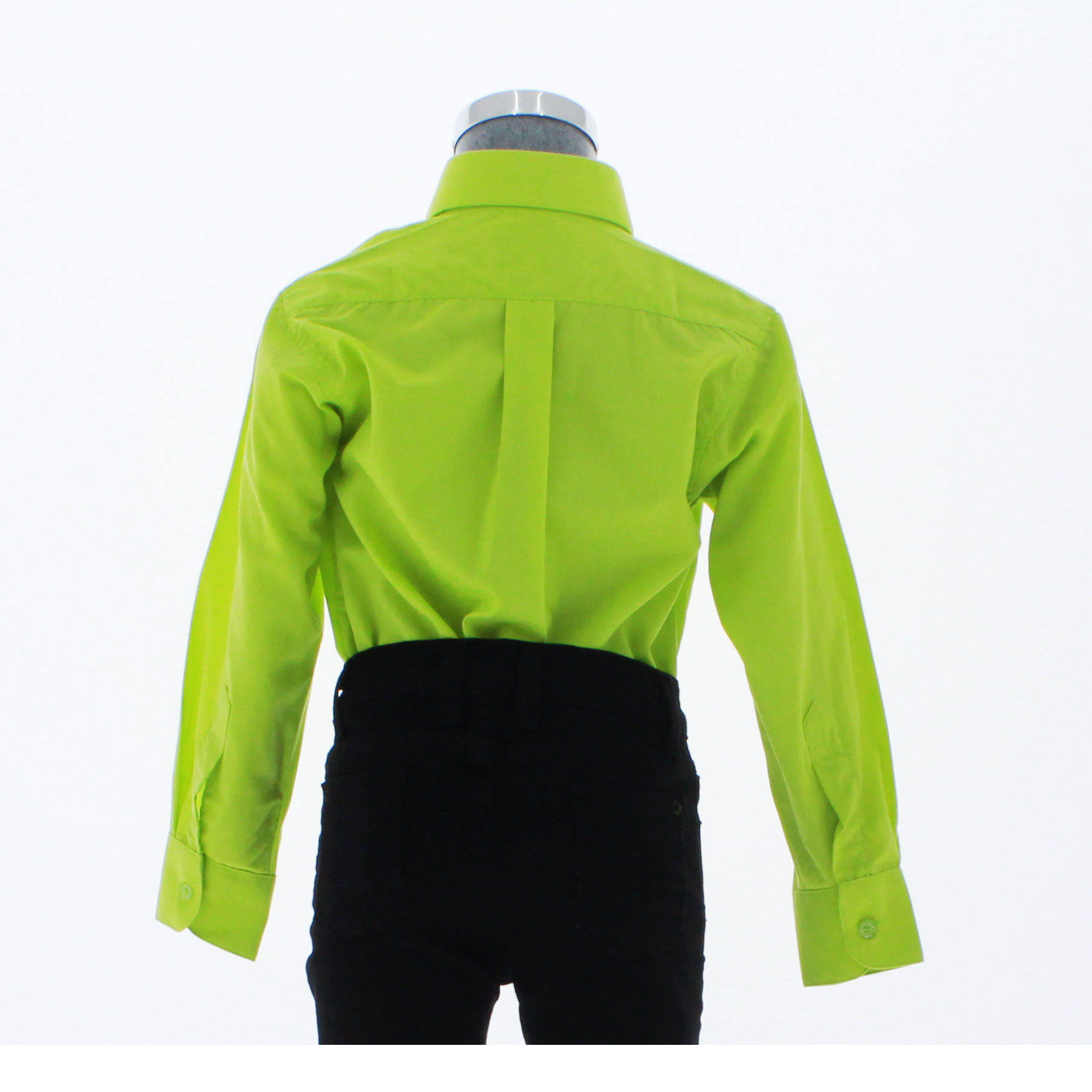 Camisa De Vestir Verde Manzana para Niño Manga Larga 3619 2-18 Años.