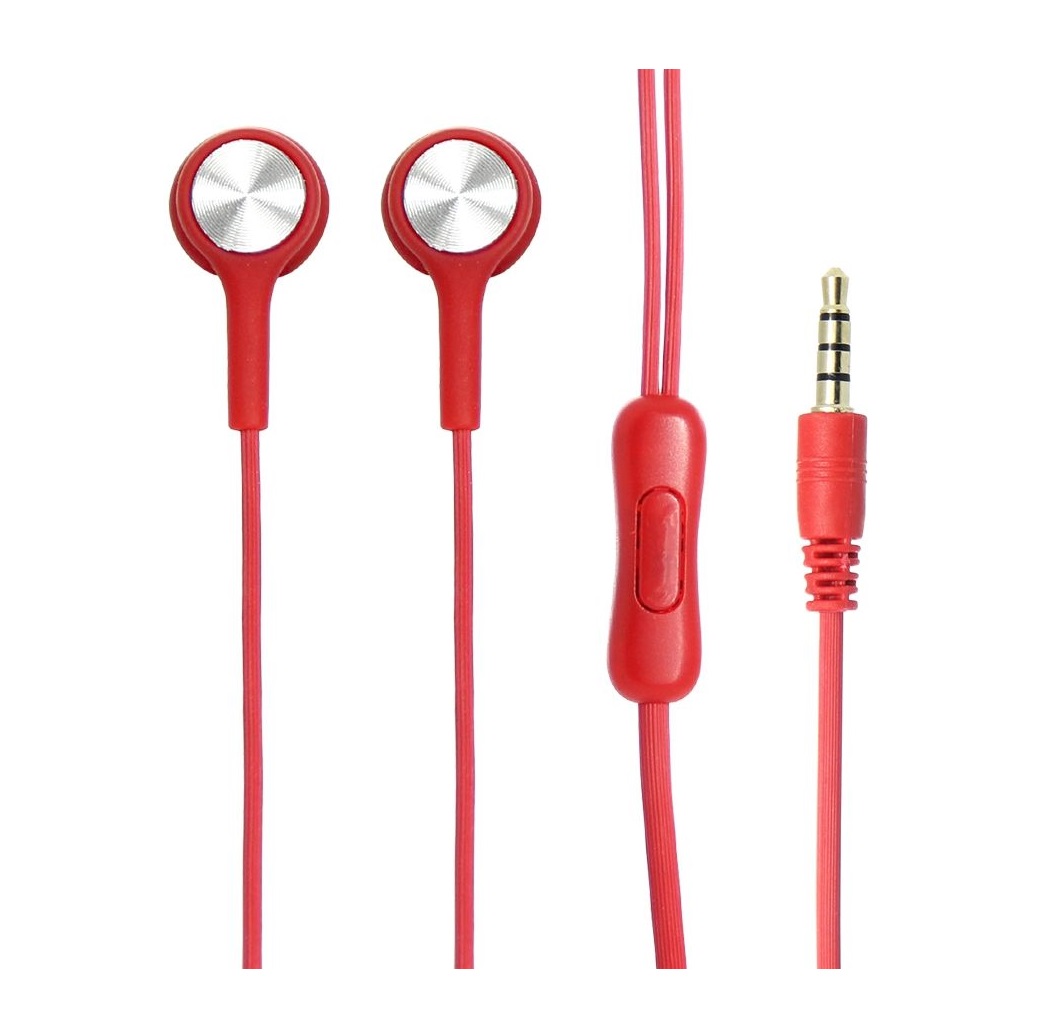 Audífonos Intrauriculares con Micrófono COMET2 Ghia Alámbrico, 1.2 Metros, 3.5mm, Rojo