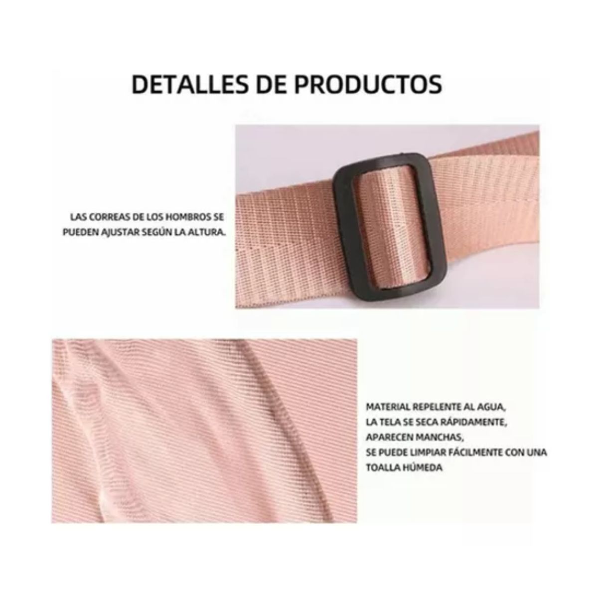 Maleta Gym Deportiva Bolsa Mujer Viaje Mochila Fitness Gris cintas rosa