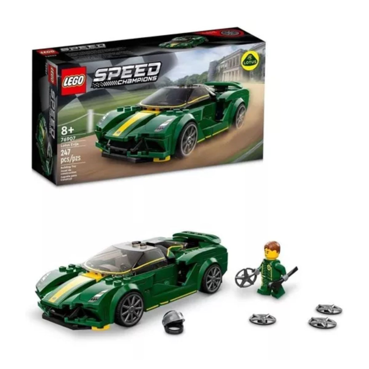 Kit De Construcción Lego Speed Champions piezas 247 verde