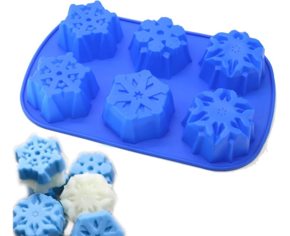 Molde Silicona 6 Copos Repostería Gelatinas Jabón