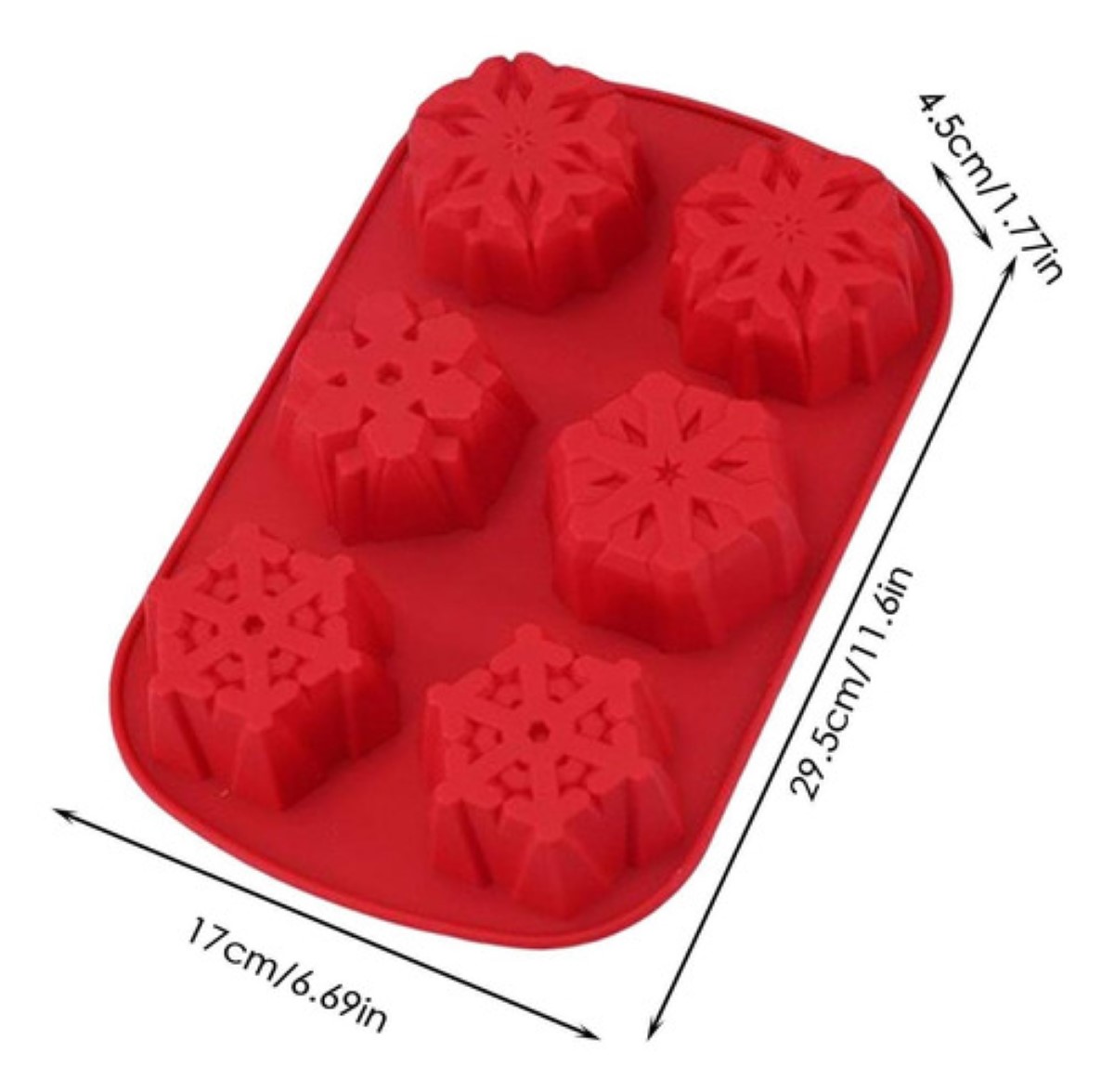 Molde Silicona 6 Copos Repostería Gelatinas Jabón