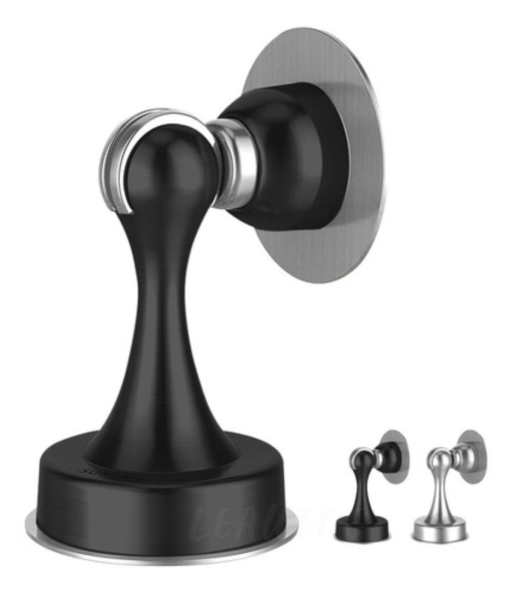 Tope Para Puerta Magnético Succión De Acero Inoxidable Negro