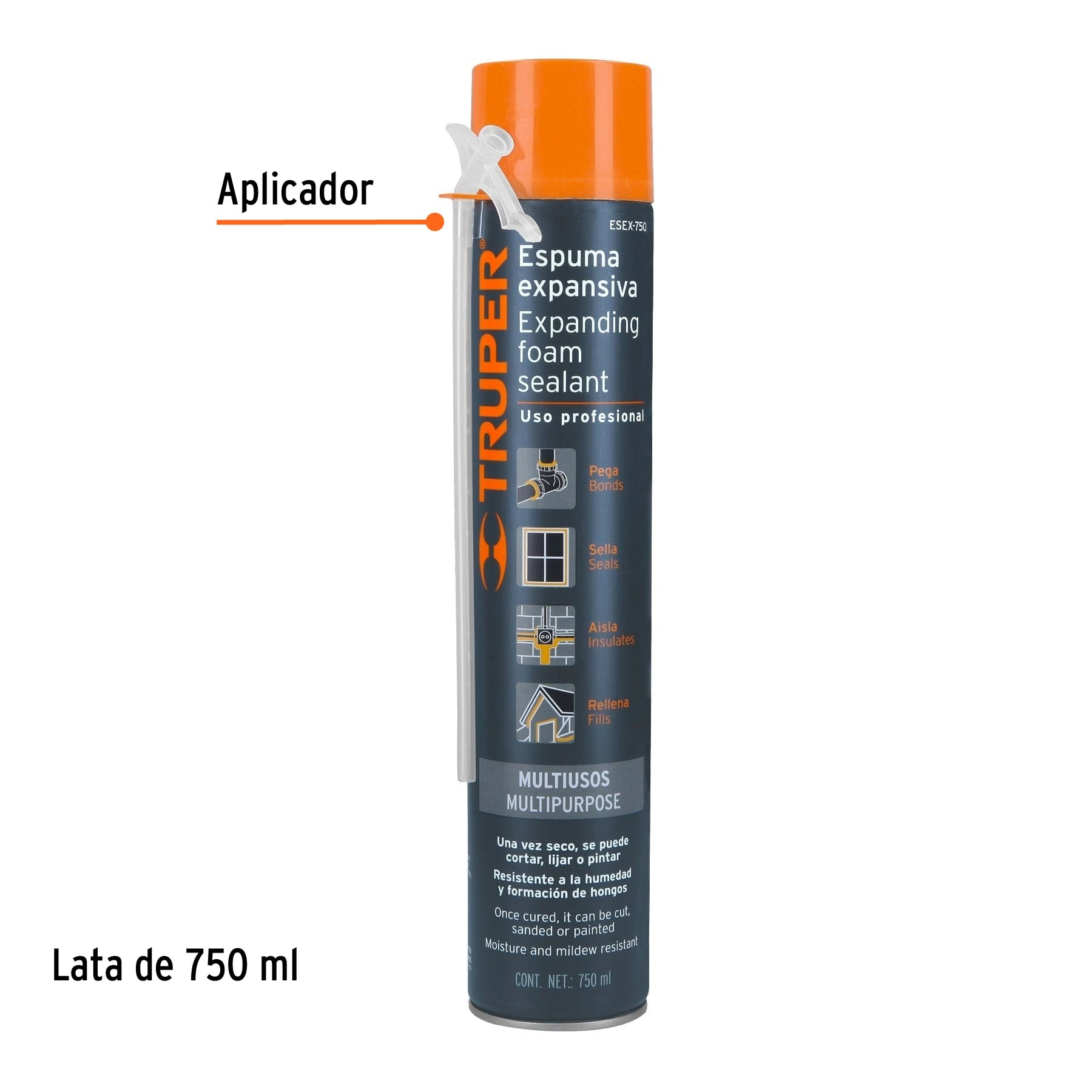 ESPUMA EXPANSIVA DE 750 ML, TRUPER 15305