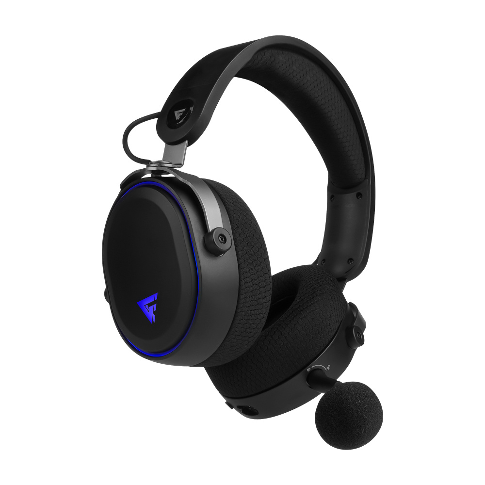 Audífonos Gamer HSB600 7.1 Game Factor Inalámbrico, Bluetooth/3.5mm, Negro
