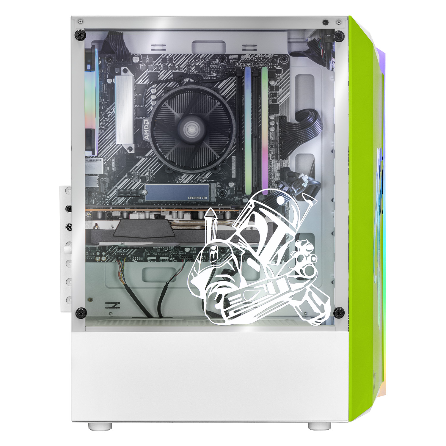 Xtreme PC Gaming AMD Radeon RX 6650 XT Ryzen 7 5700G 32GB SSD 500GB 3TB WIFI Mandalorian