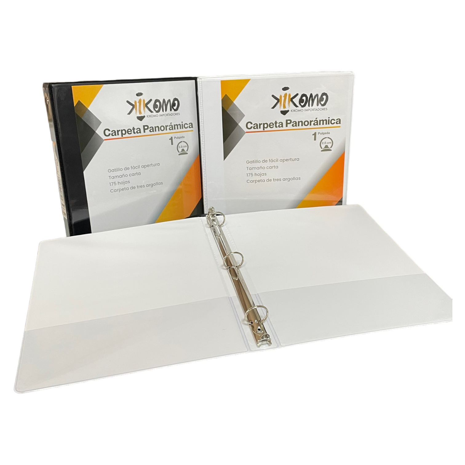 Carpeta Panorámica 1" Con Arillos
