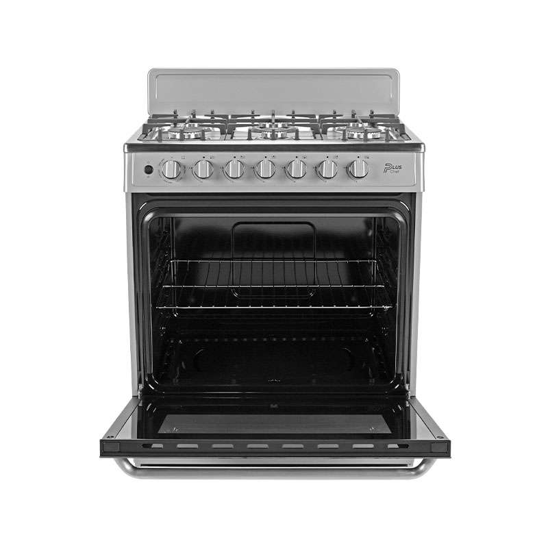 Estufa Midea MGS30FS1BEABG 6 Quemadores 30" con Copete Silver