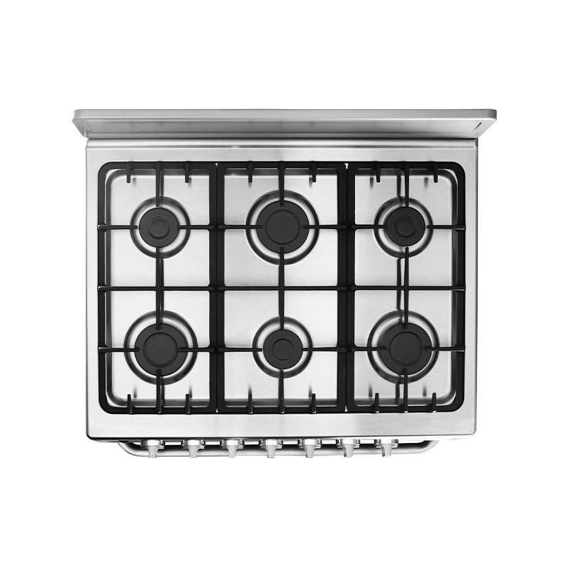 Estufa Midea MGS30FS1BEABG 6 Quemadores 30" con Copete Silver