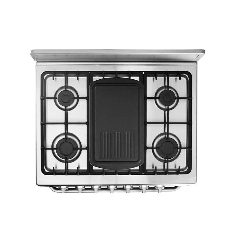 Estufa Midea MGS30FS1BEABG 6 Quemadores 30" con Copete Silver