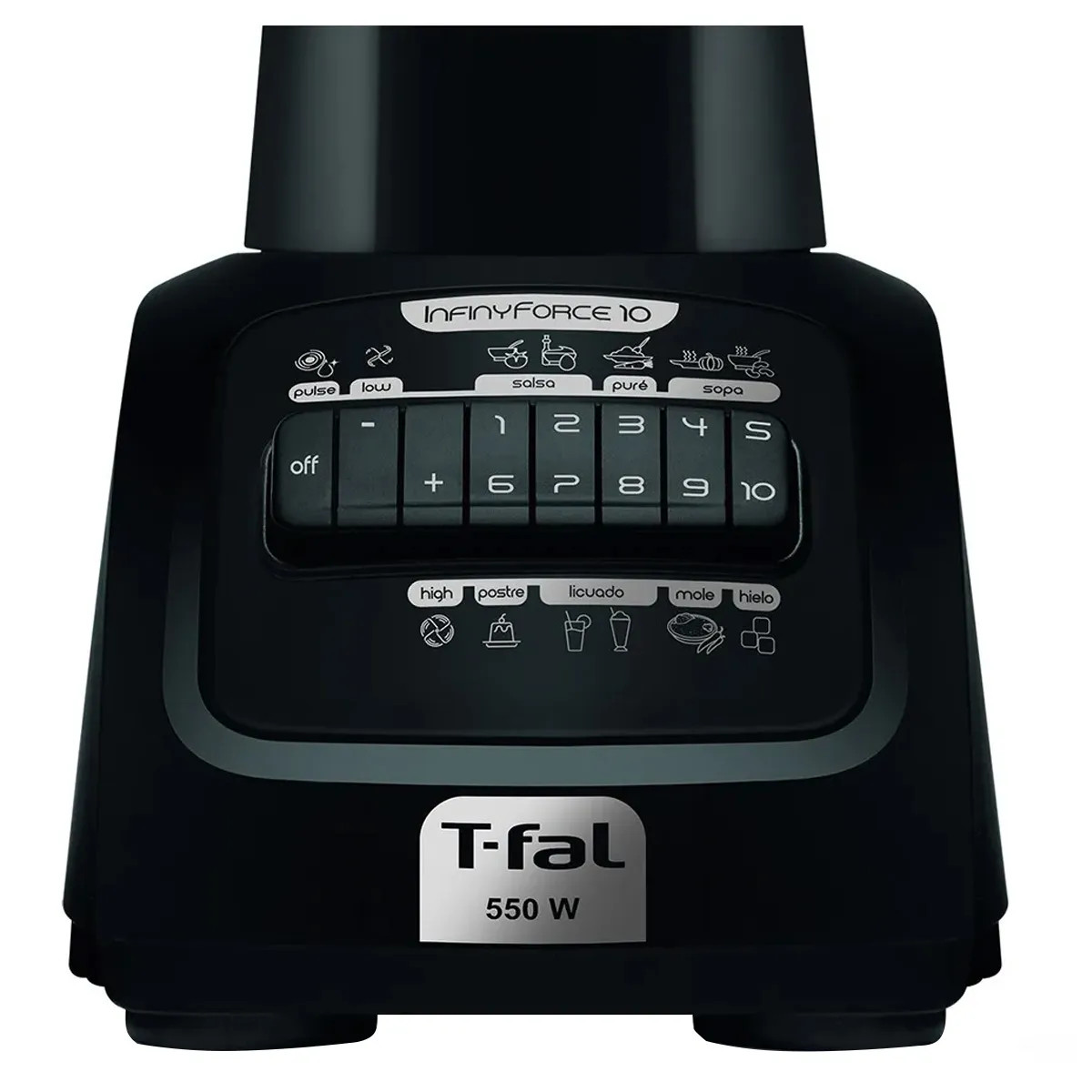 Licuadora T-FAL 10 velocidades vaso Vidrio 1.25Lt 550 Watts