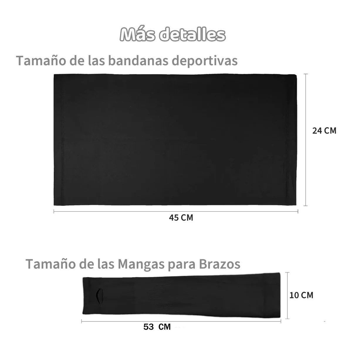 Bandana Máscara, Moto,ciclismo, Sol+mangas Protección Uv Negro