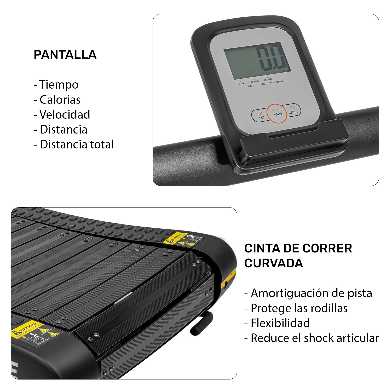 Caminadora eléctrica plegable portátil corriendo caminadora con pantalla  LCD fácil montaje para el ejercicio en el hogar