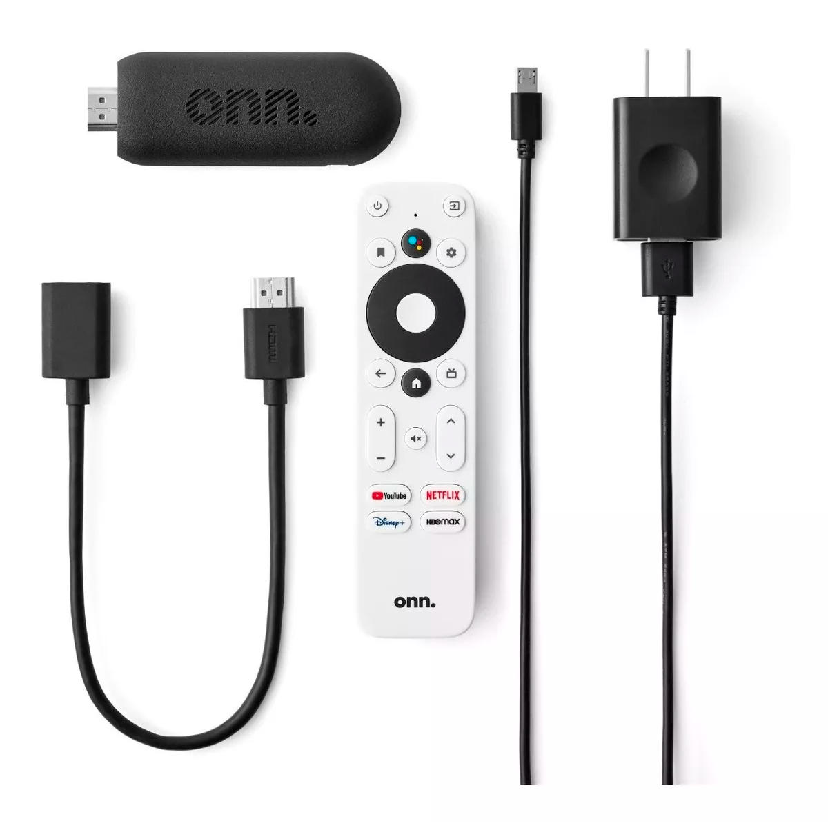 Onn Android TV Full HD Media Streaming HDMI Stick con Control Remoto