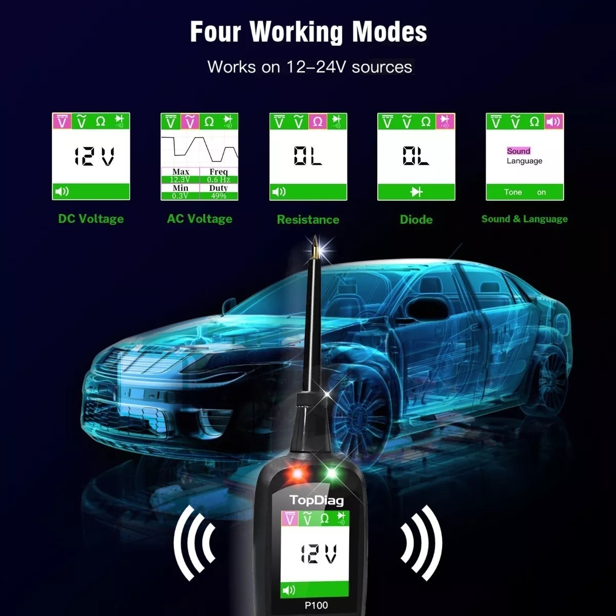 Probador De Circuitos Automotrices Diagnostic