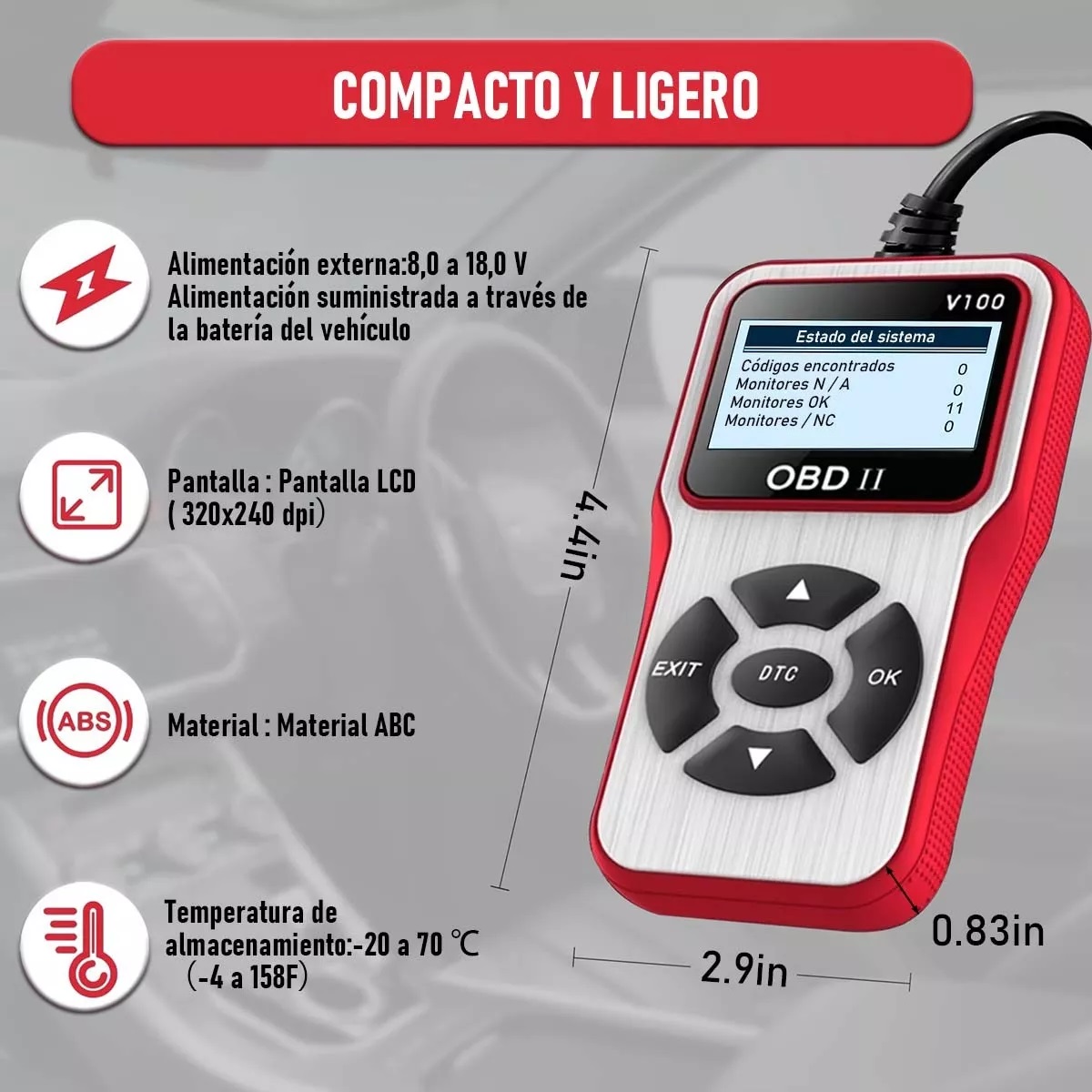 Escaner Automotriz Obd2 Motor Universal Con Apoyo Al Español