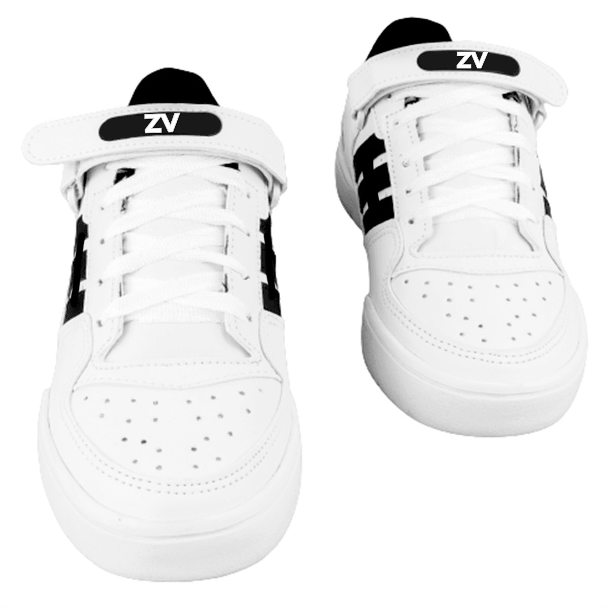 Tenis Niño Escolar Juvenil Deportivo Cómodos Blancos 012-bn