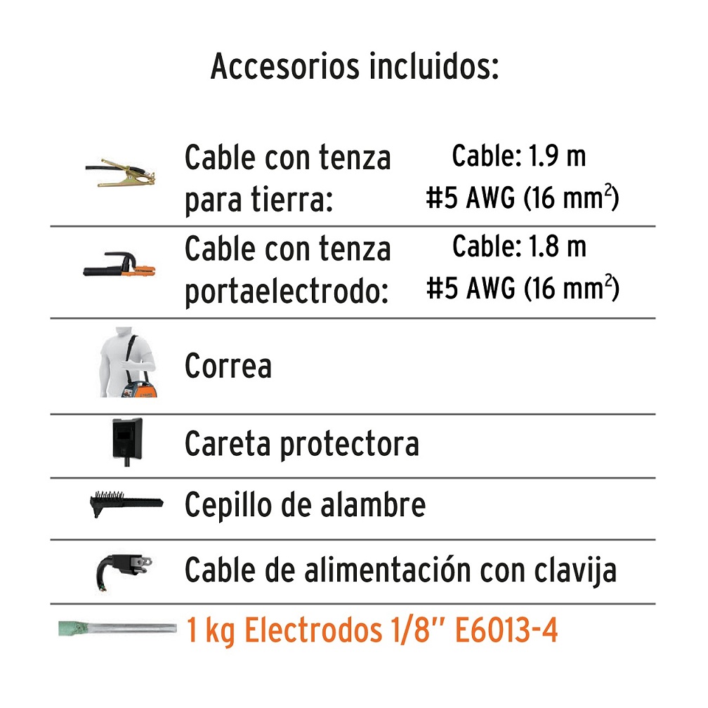 Soldadora Inversora, 130 A, 127 V/220 V, Truper 11787