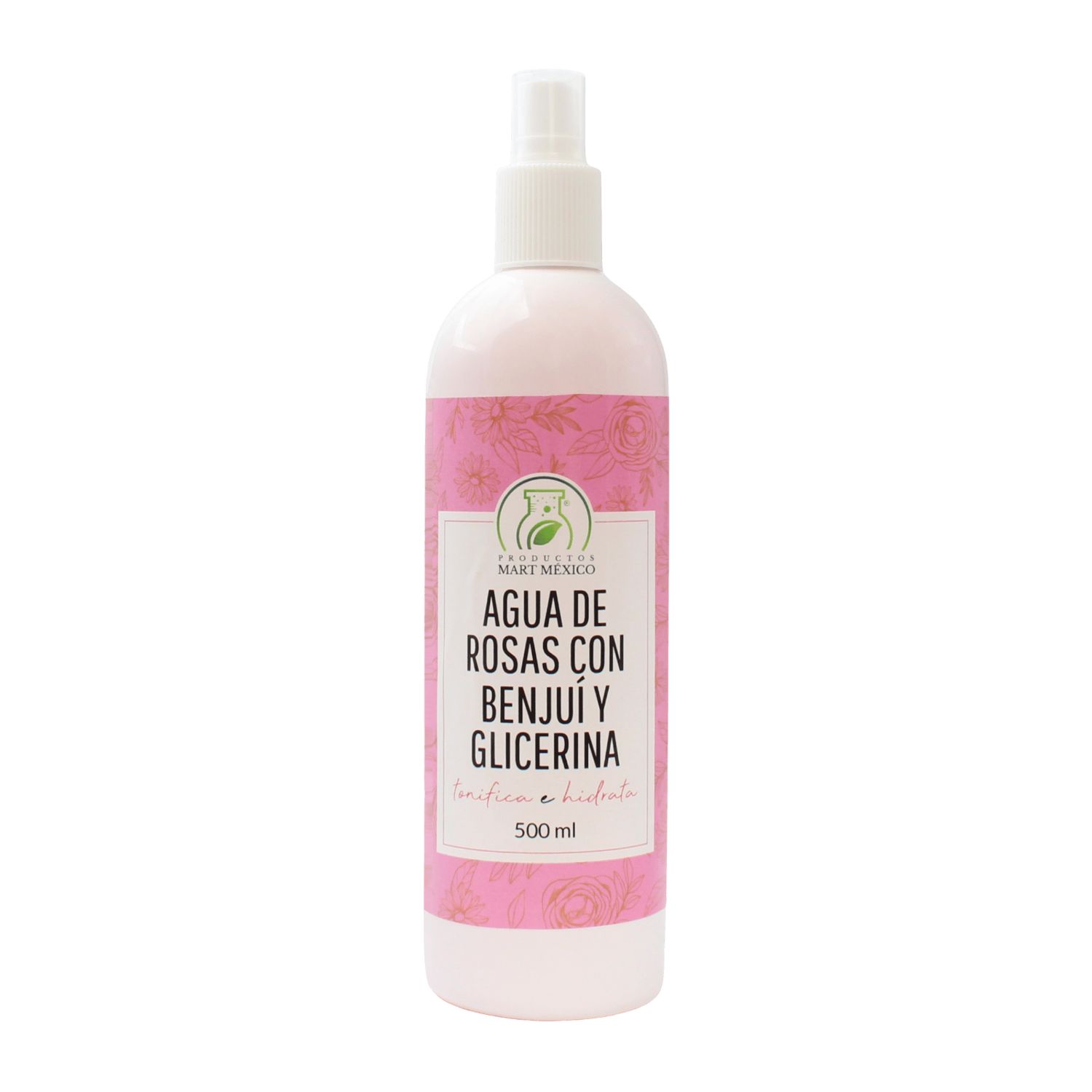 Agua de Rosas, Benjuí & Glicerina Hidratante Facial 500ml