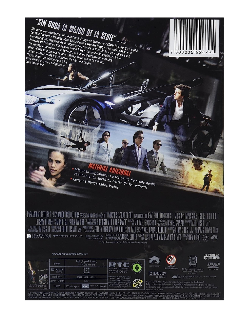 MISION IMPOSIBLE: PROTOCOLO FANTASMA (2011)