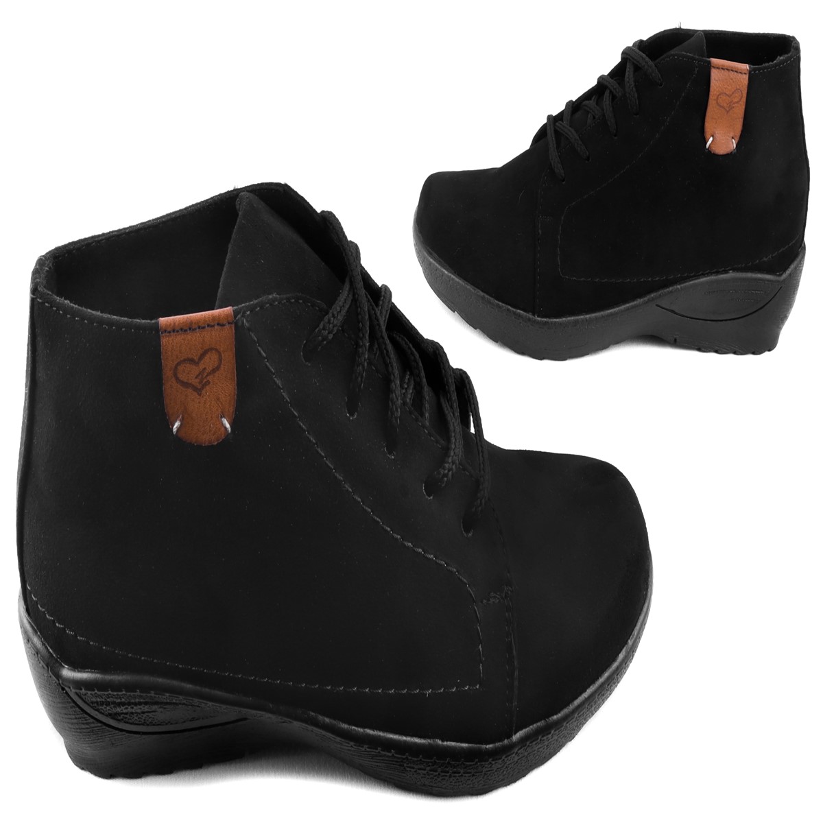 Botas Mujer Botín Dama Vestir Casual Cómodas Negras 2021-n.