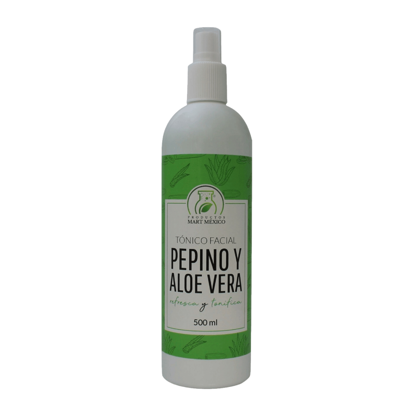 Tónico Facial Hidratante De Pepino Con Aloe Vera 500ml