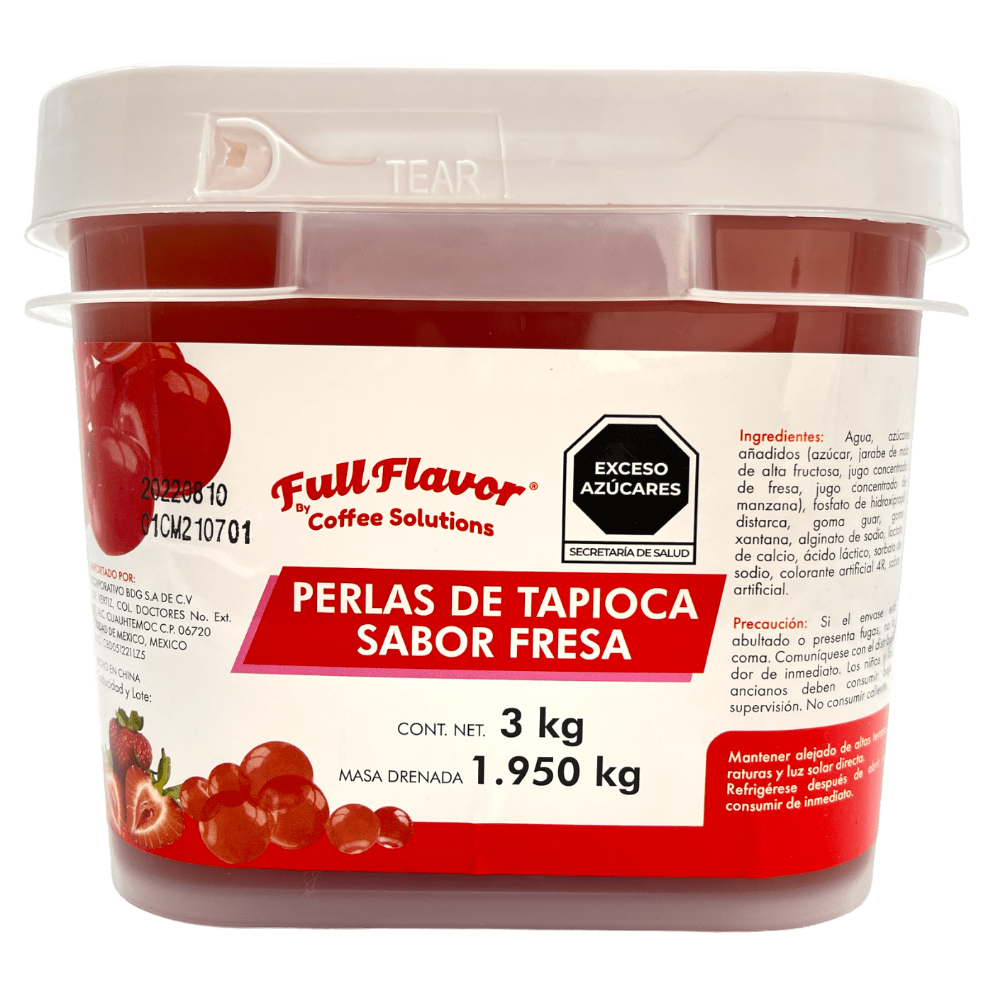 Popping Pearl /perlas Explosivas 3 Kg Soda Italiana Fresa
