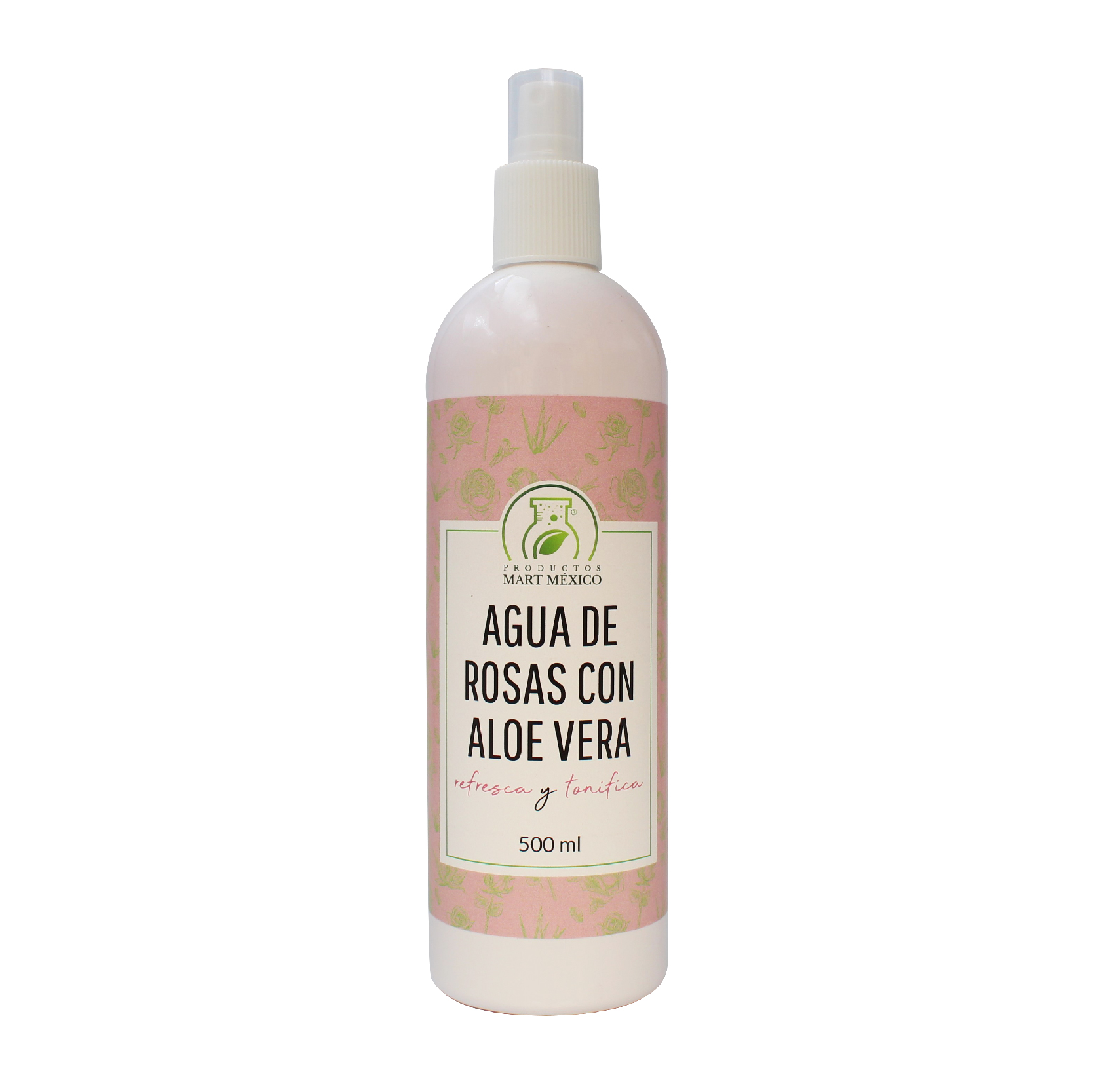 Agua De Rosas Con Aloe Vera Hidratante Facial 500ml