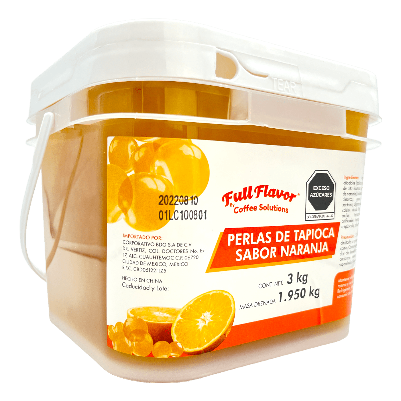 Popping Pearl /perlas Explosivas 3 Kg Soda Italiana Naranja