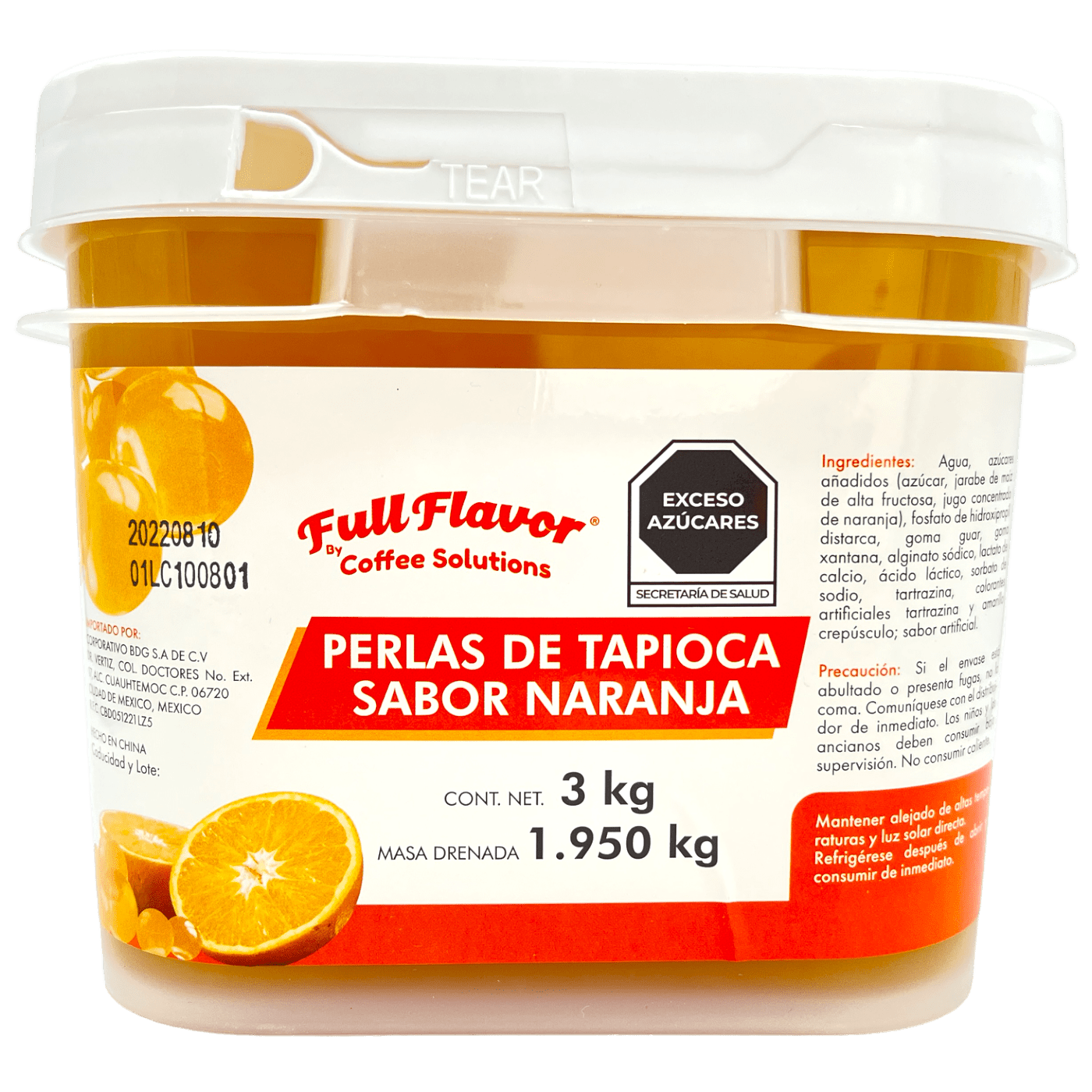 Popping Pearl /perlas Explosivas 3 Kg Soda Italiana Naranja