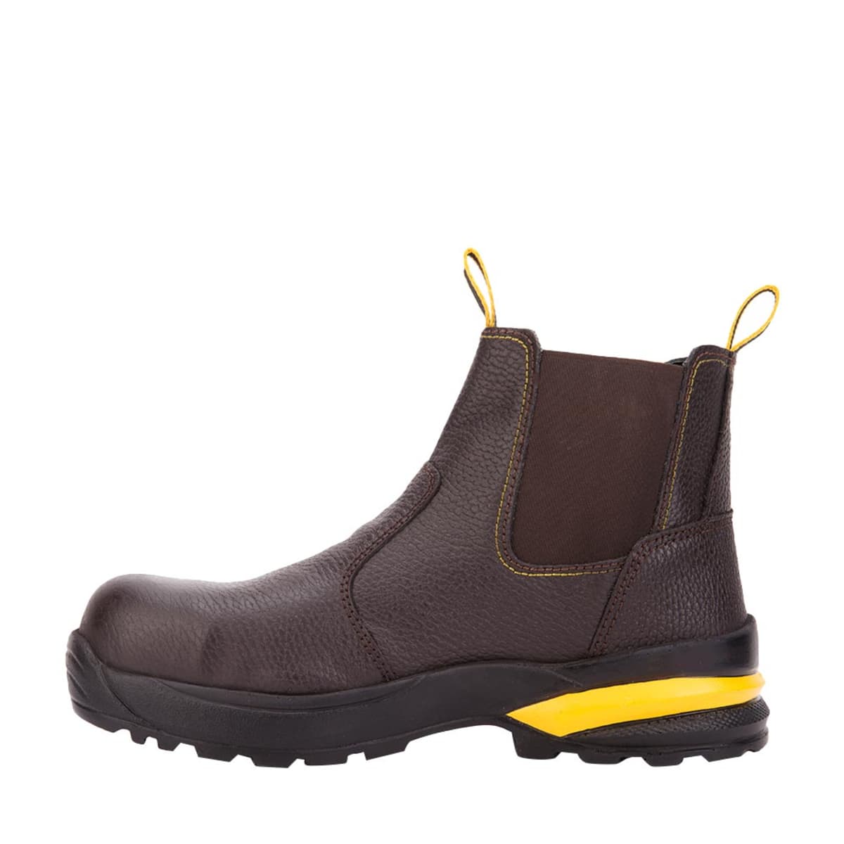 Botines industriales tipo Chelsea marca Kebo para hombre, color cognac, mod. 1104656