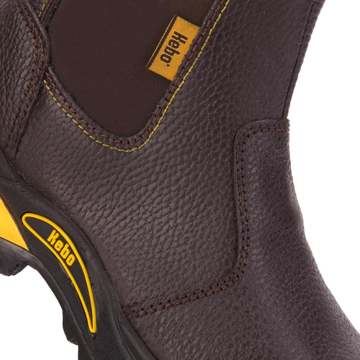 Botines industriales tipo Chelsea marca Kebo para hombre, color cognac, mod. 1104656