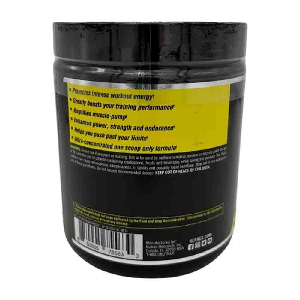 Pre Entreno Nutrex Lipo 6 Black Training 60 servicios Entrenador Sabor Tropical Punch 