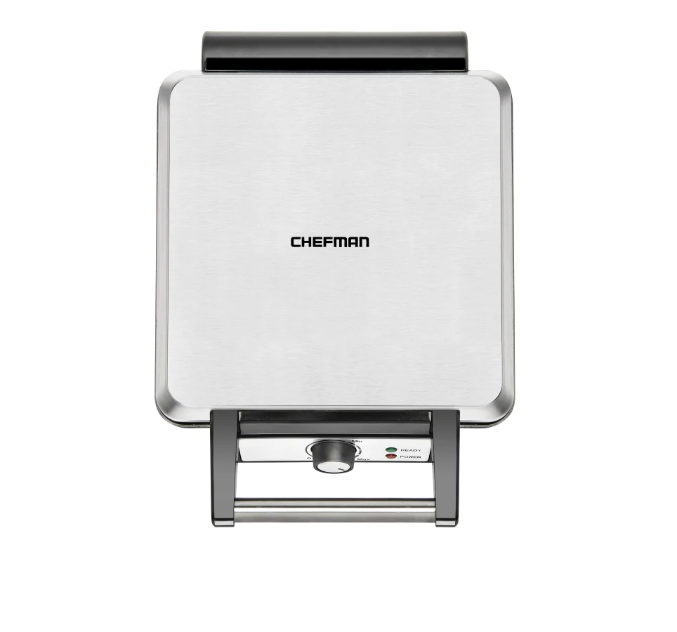 Waflera Chefman RJ04-4P-V2-MX Estilo Belga 4 Rebanadas Plateada