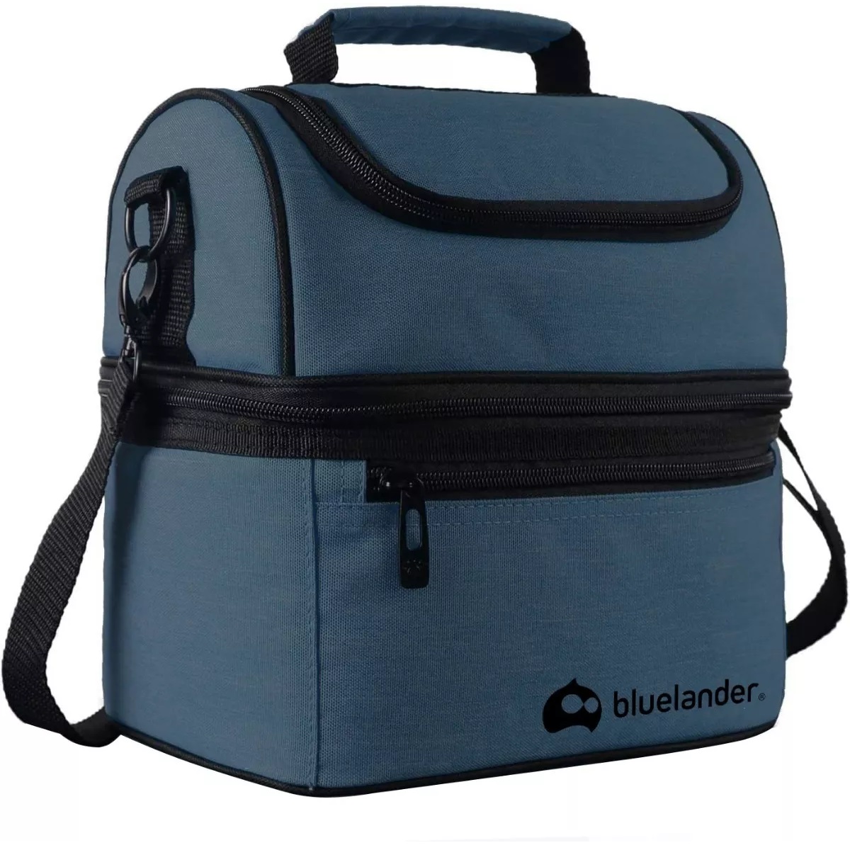 Bolsa De Almuerzo Lonchera Térmica Portátil Y Gran Capacidad Azul