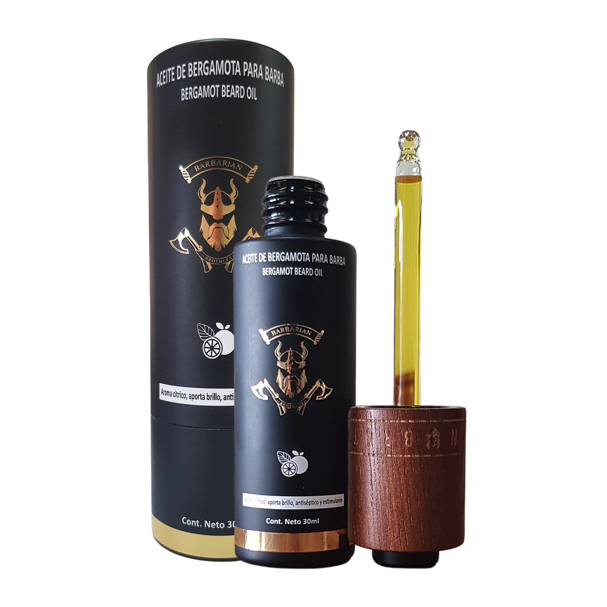 Aceite Para Barba Bergamota Concentrado 30ml