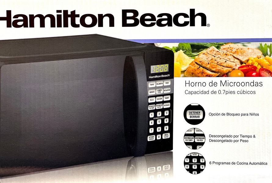 Horno De Microondas Hamilton Beach HB-P70J17AL-V2C 700w