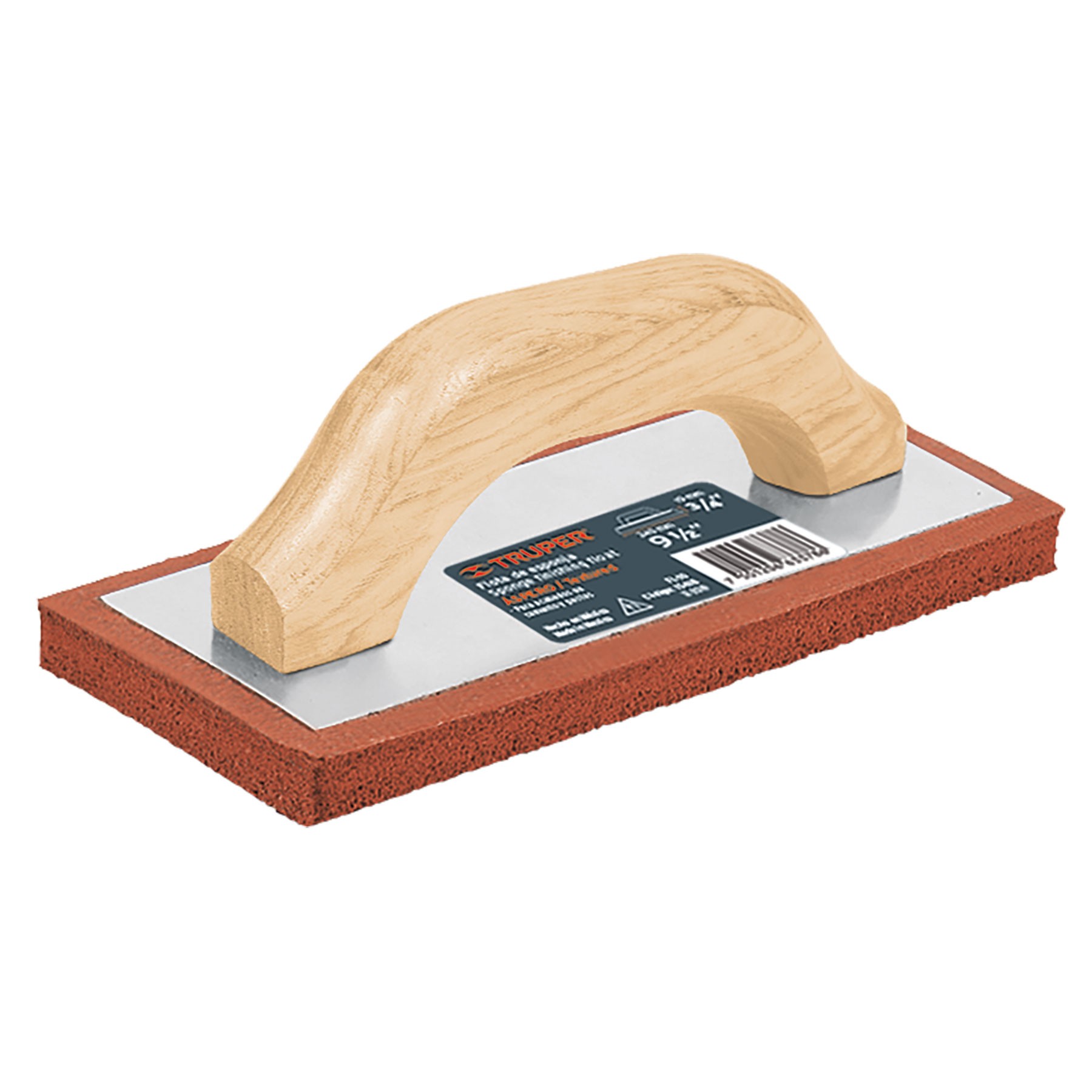 FLOTA DE ESPONJA 9-1/2" ESPESOR 3/4", ACABADO ÁSPERO, TRUPER 15418