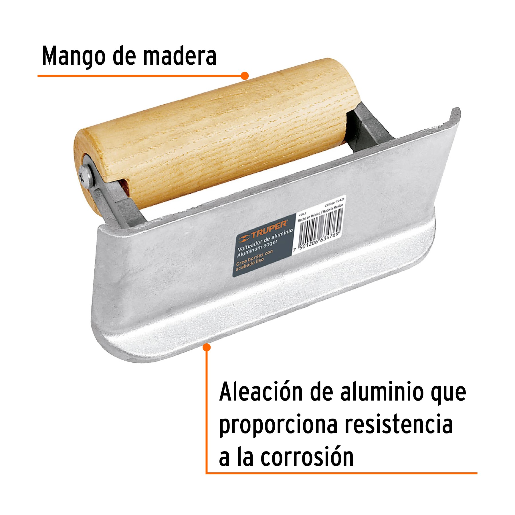 VOLTEADOR DE ALUMINIO, TRUPER TRUPER 15421