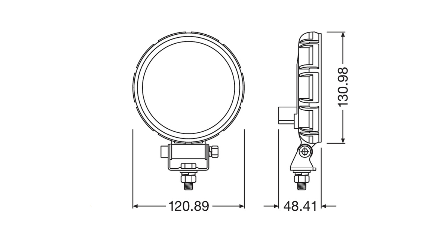 Faro Redondo LED - 120 mm - 12/24V - (1 Pza) - 15 W - FL