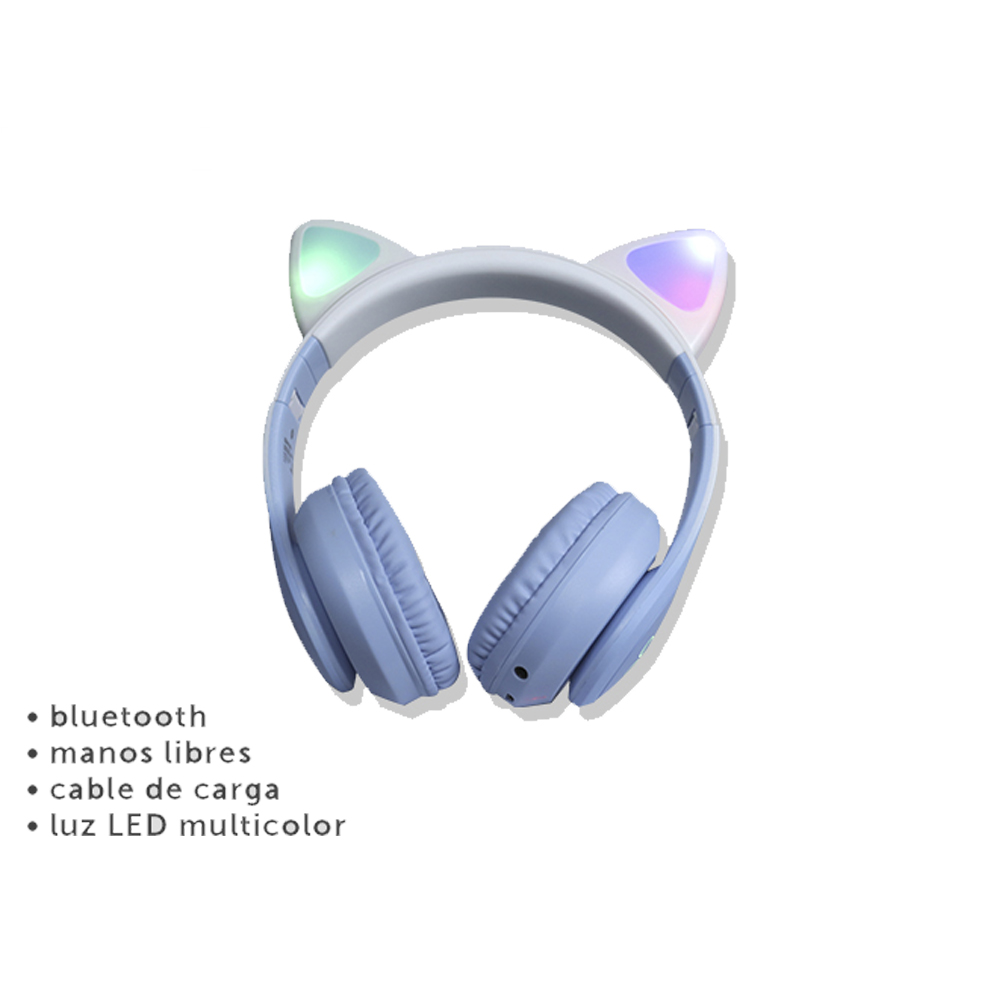 Audífonos Bluetooth Diadema de Gato Manos Libres