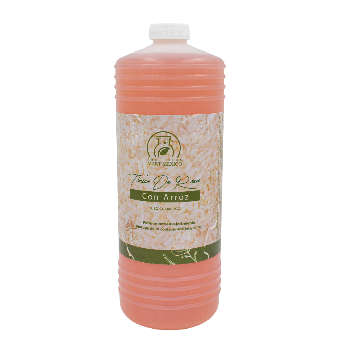 Tónico Facial Hidratante De Rosas Con Arroz 1 Litro